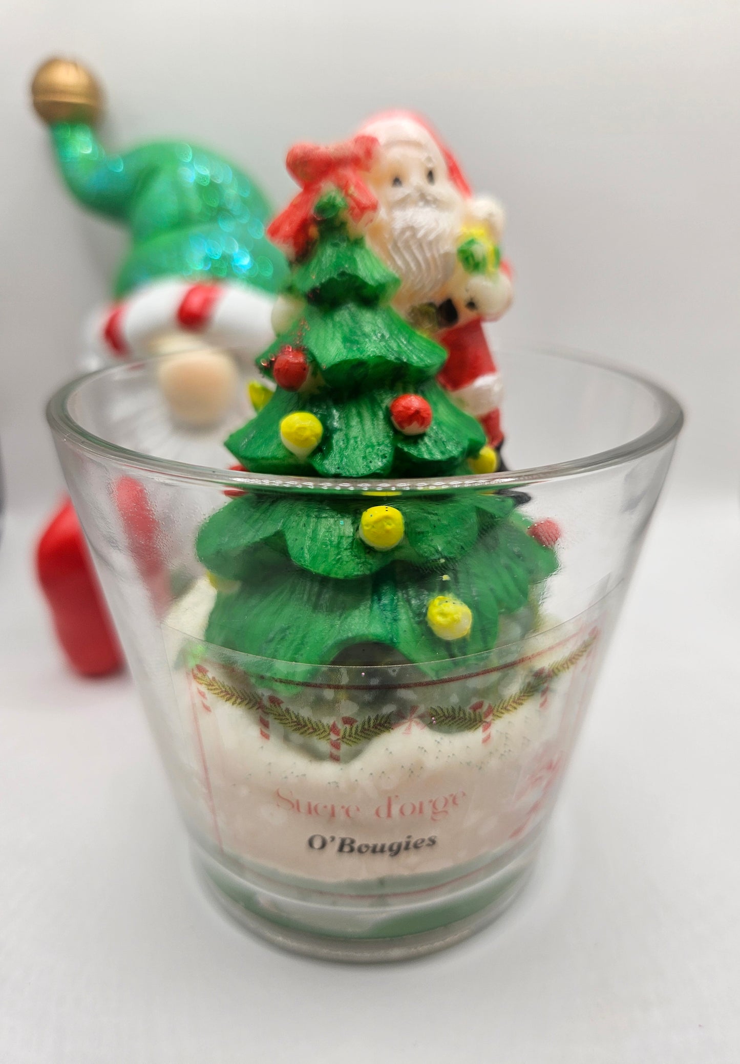 🎄 Bougie parfumée Sucre d’Orge – Édition de Noël 🎅