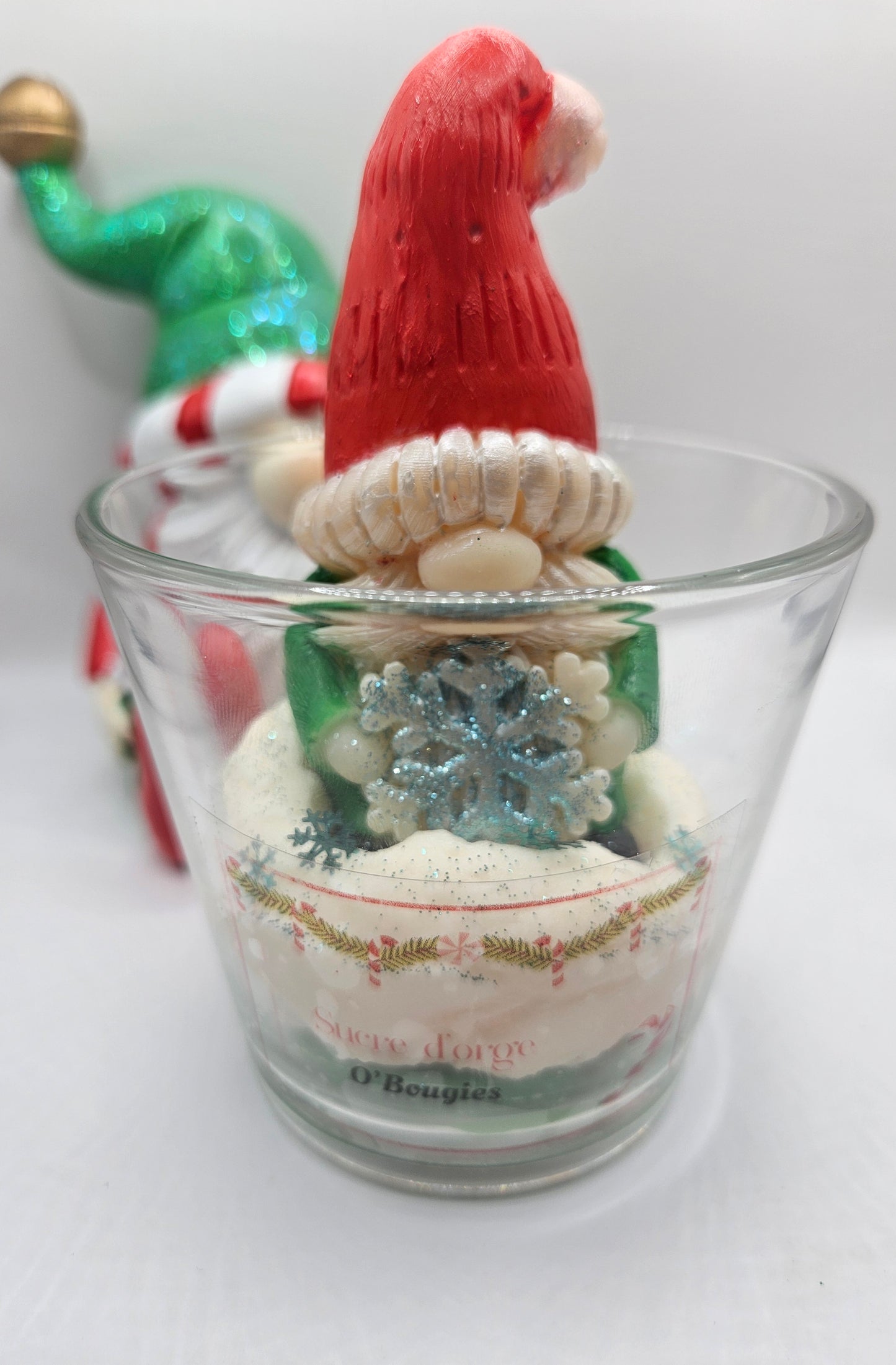 🎄 Bougie parfumée Sucre d’Orge – Édition de Noël 🎅