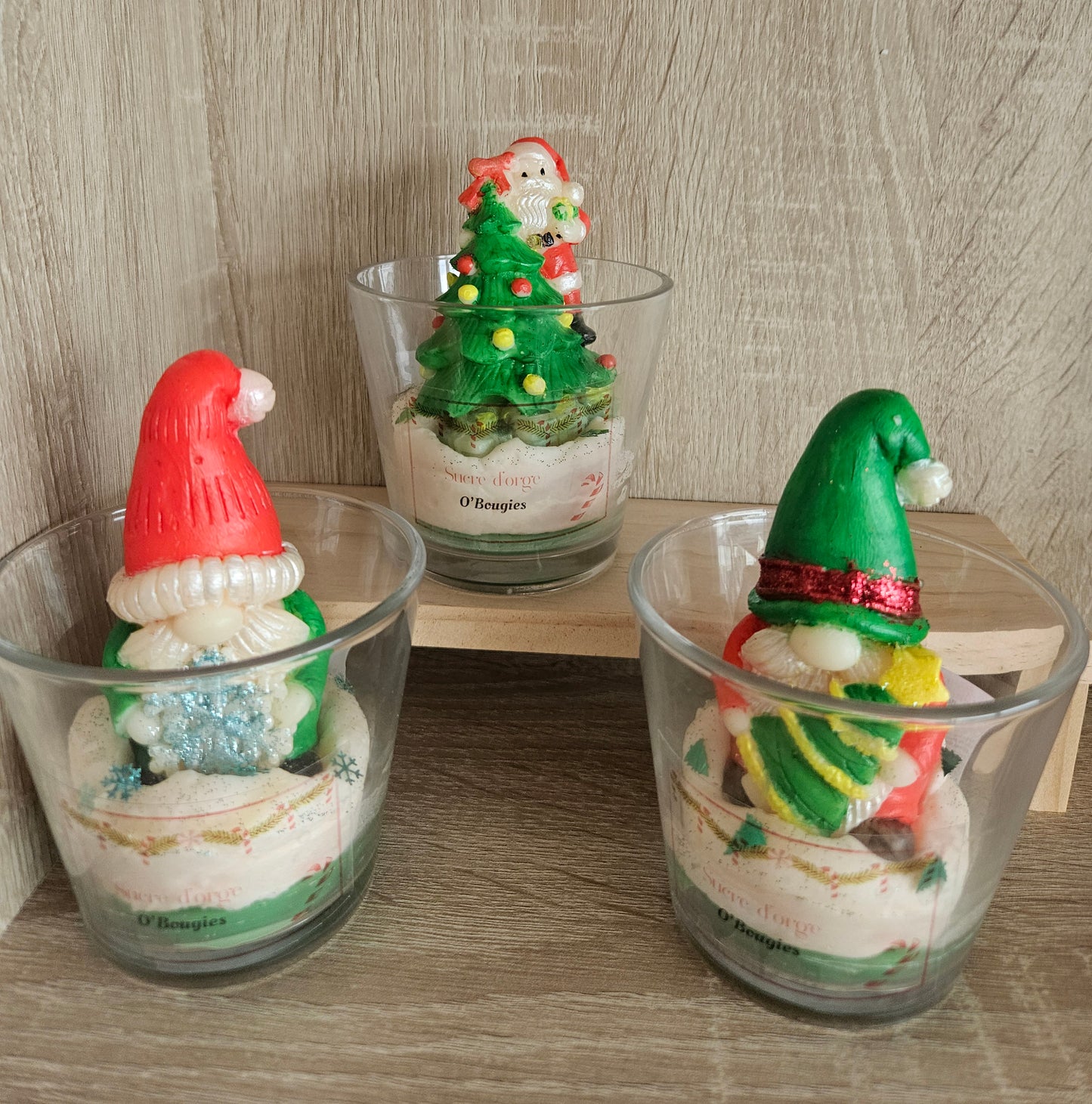 🎄 Bougie parfumée Sucre d’Orge – Édition de Noël 🎅